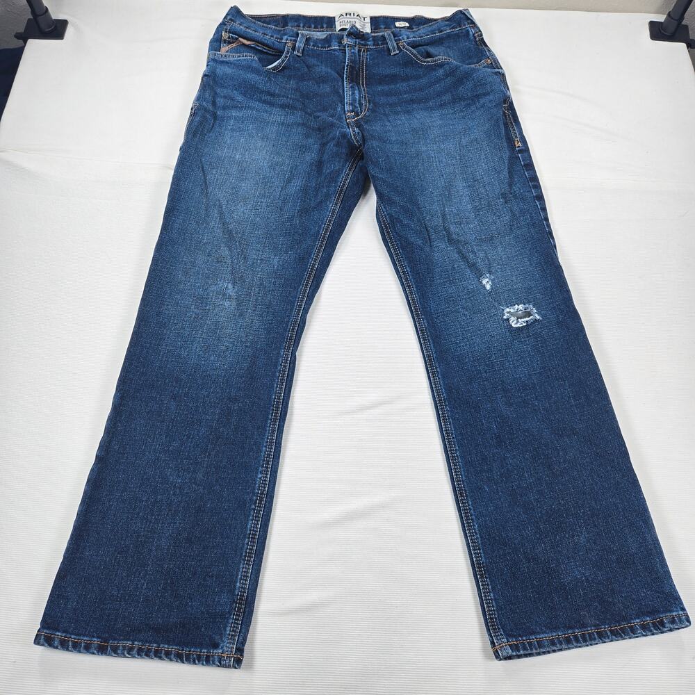 Ariat M4 Dustin Relaxed Boot Cut Western Denim Jeans in Drake Men'ts Size 36‎